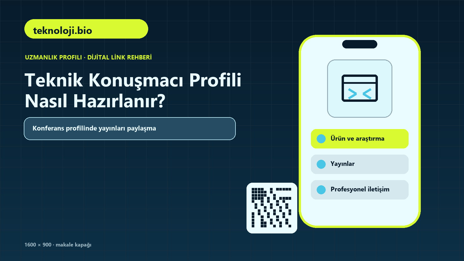 Teknik Konuşmacı Profili Nasıl Hazırlanır konulu teknoloji.bio rehber kapağı