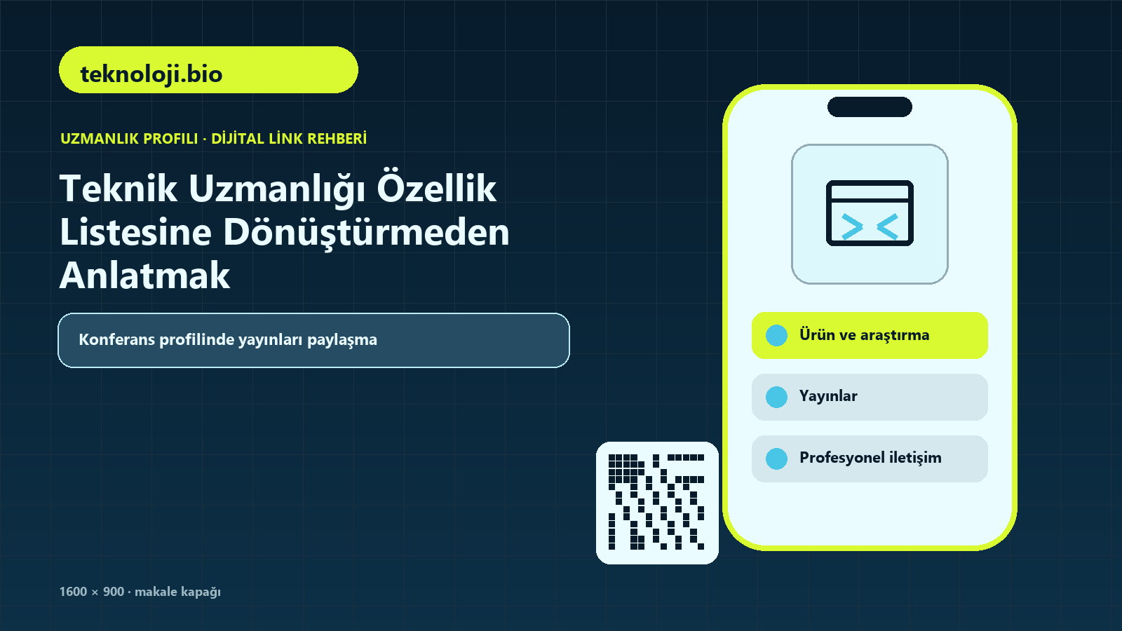 Teknik Uzmanlığı Özellik Listesine Dönüştürmeden Anlatmak için teknik uzmanlık, ürün ve araştırma, yayınlar içeren kapak görseli